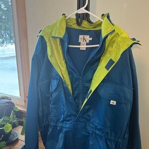 Calvin Klein Teal and Lime Jacket